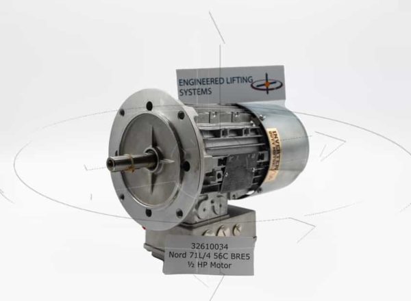 Nord 32610034 71L/4 56C BRE5 1/2 HP Brakemotor