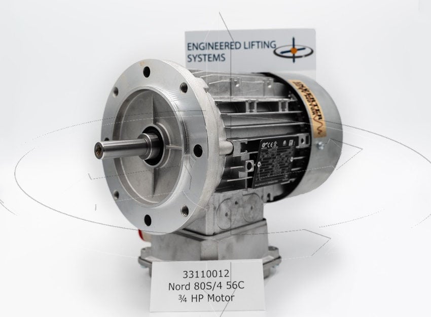 Nord 33110012 80S/4 56C 3/4 HP Motor | Crane & Hoist Equipment