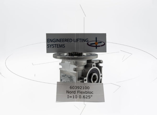 Nord 60392100 Flexbloc SI Worm Gear SK 1SI31 I = 10 0.625" Gearbox