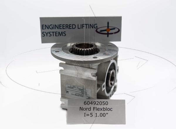 Nord 60492050 Flexbloc SI Worm Gear SK 1SI40 I = 5 1.00" Gearbox