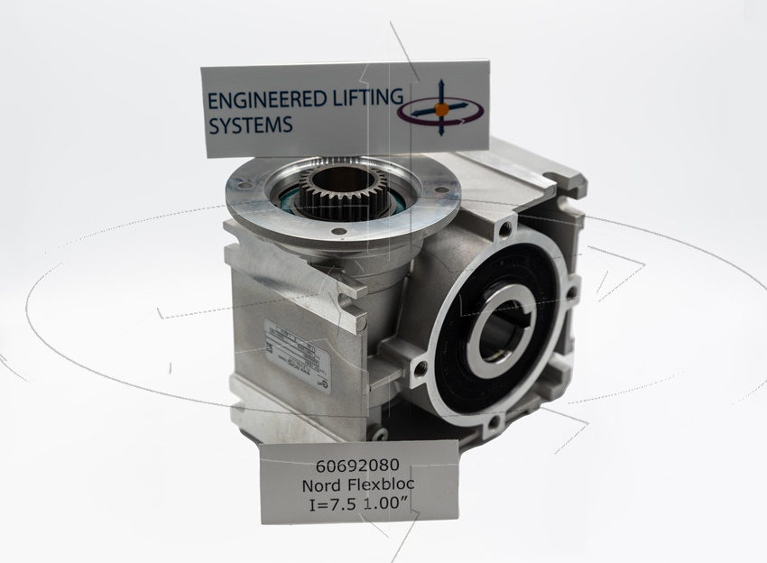 Nord 60692080 Flexbloc SI Worm Gear SK 1SI63 I = 7.5 1.4375"