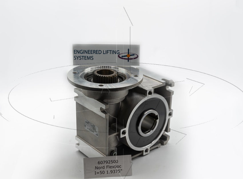 Nord 60792500 Flexbloc SI Worm Gear SK 1SI75 I = 50 1.9375" Gearbox