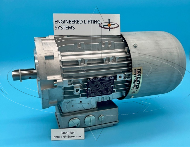 NORD brake motor for industrial lifting equipment from a NORD distributor