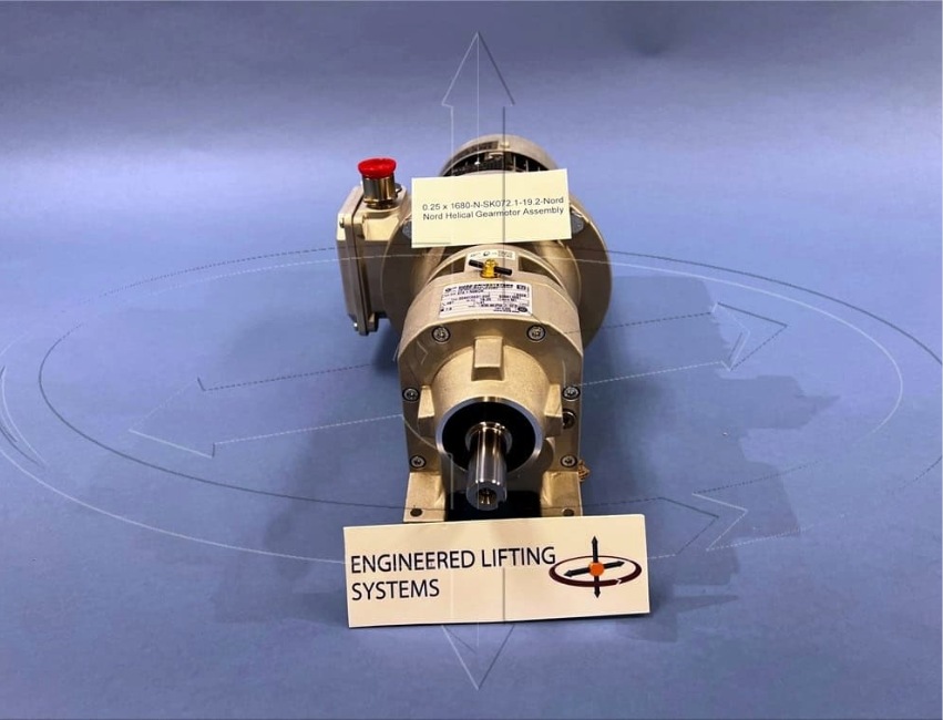 NORD helical gearmotor assembly for industrial drive replacement in Baton Rouge, LA